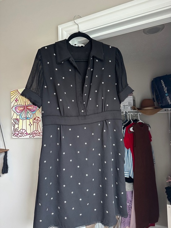 Coach Dresses & Skirts - Coach Black Star-Print Mini Dress